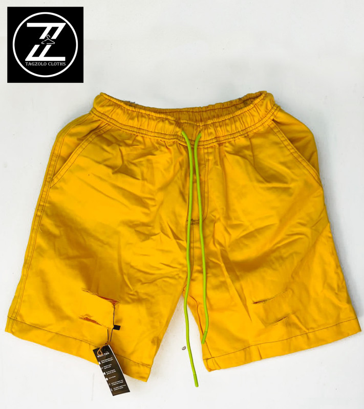 Tagzolo Male Short Yellow Patch